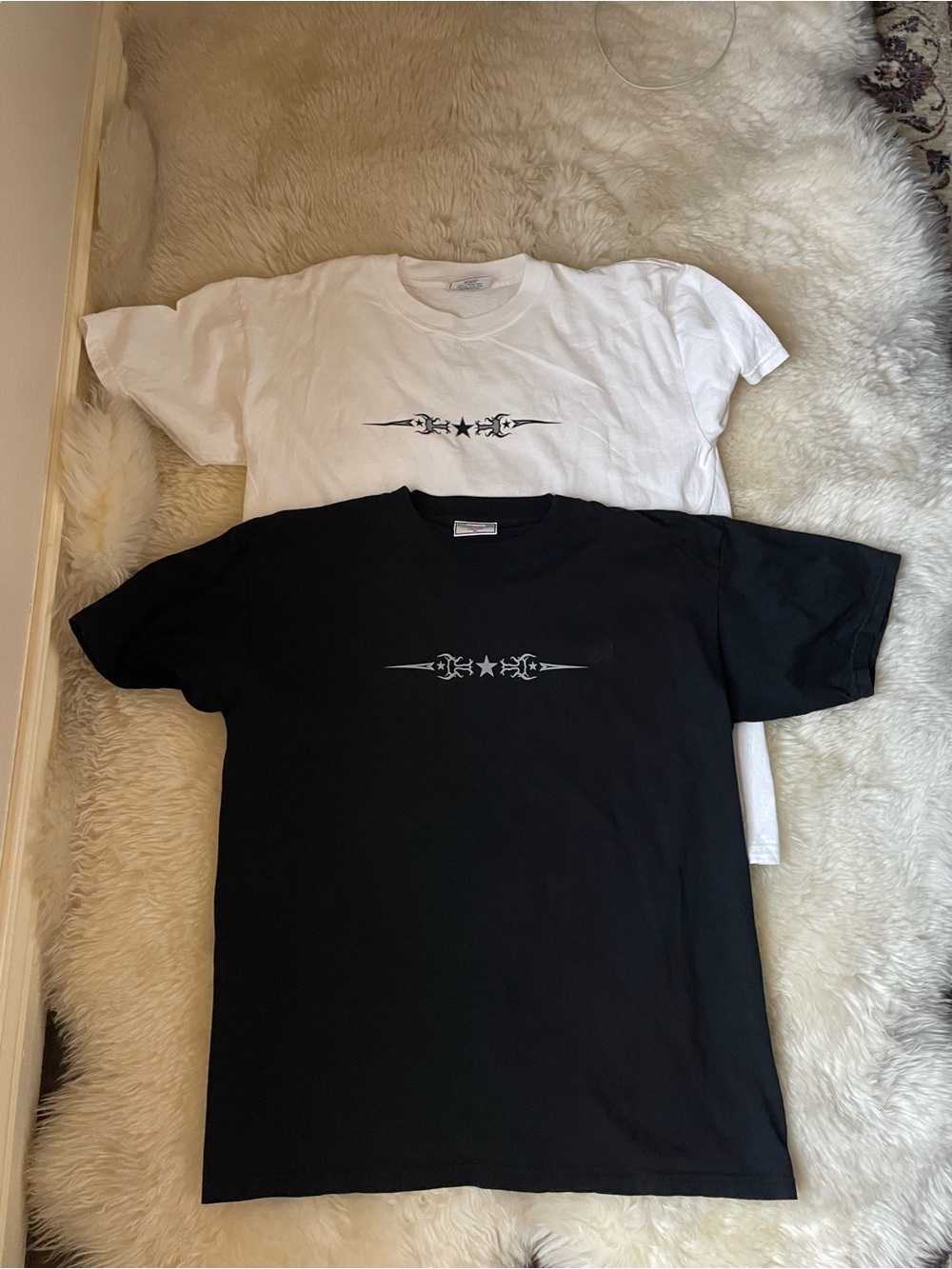 Vintage | Rare Hard Tail Forever set 2 Men's Black/White boxy t shirts